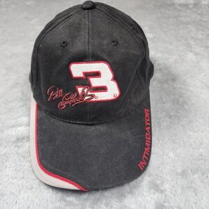 Dale Earnhardt Hat Cap Strap Back Mens One Size Black NASCAR GM Goodwrench Chase